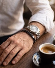 Bracelet worn with a watch
